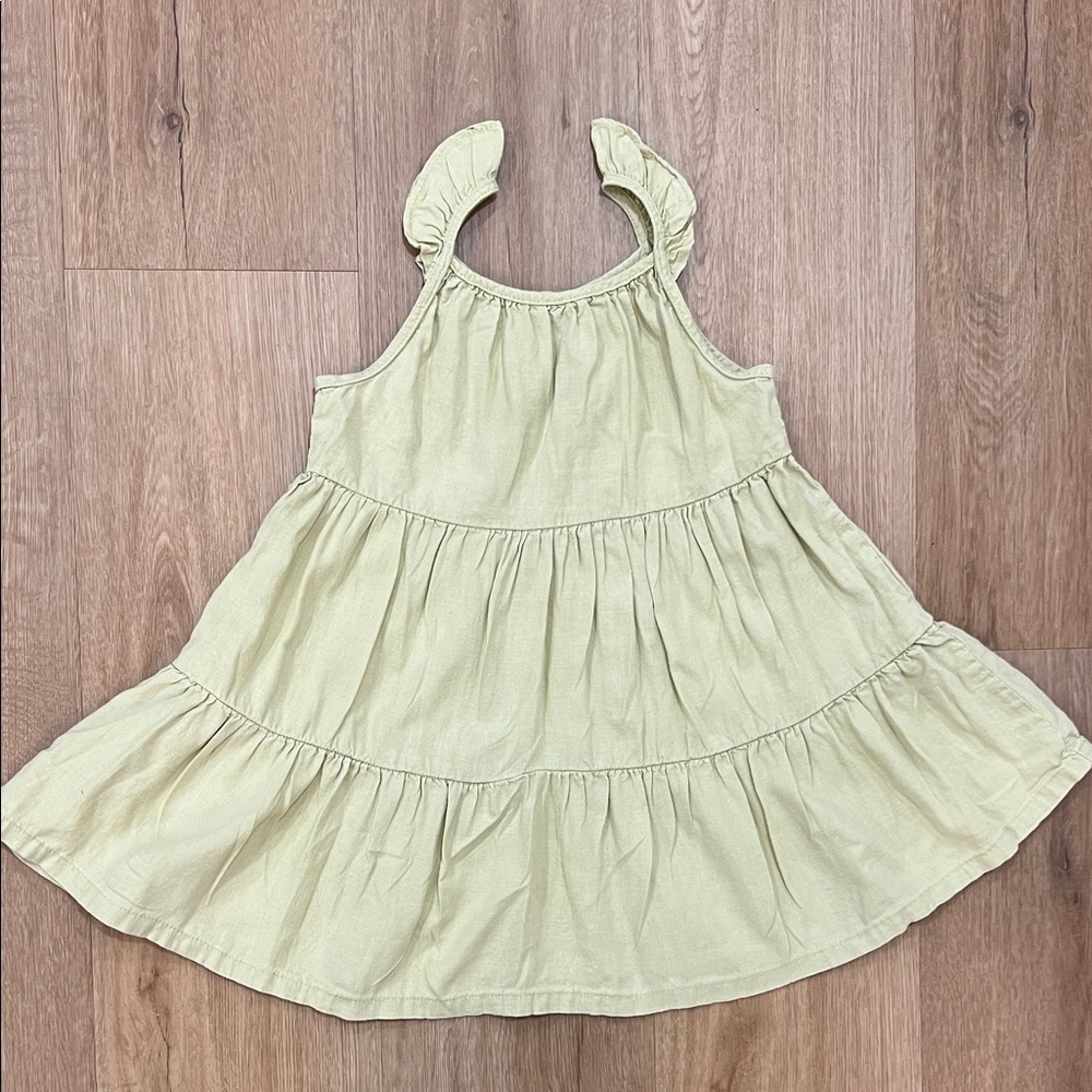 Charming Kids Casual Dress in Cream
